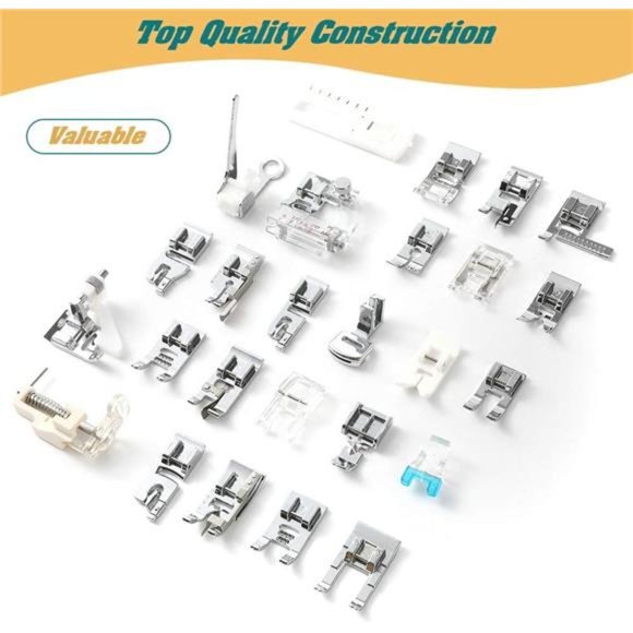 48Pcs Sewing Machine Presser Feet Sewing Foot Set for Brother, Babylock, Singer - Picture 7 of 7